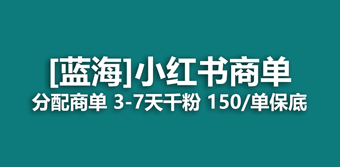 （7349期）2023蓝海项目，小红书商单，快速千粉，长期稳定，最强蓝海没有之一-七安资源网