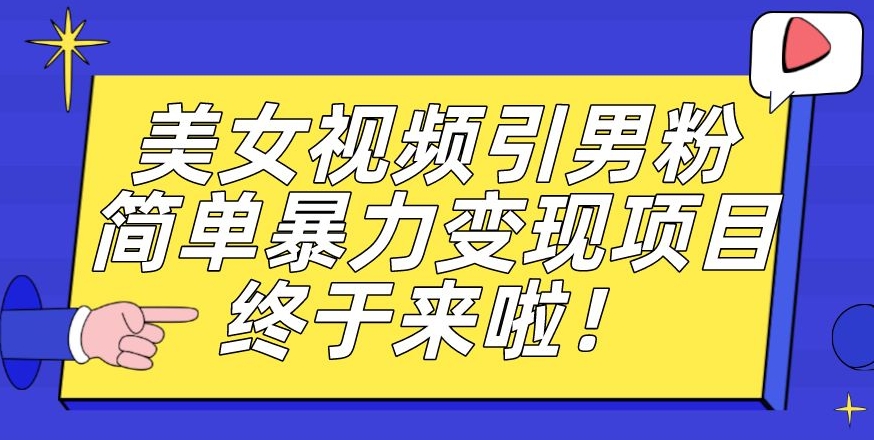 价值3980的男粉暴力引流变现项目，一部手机简单操作，新手小白轻松上手，每日收益500+【揭秘】-七安资源网