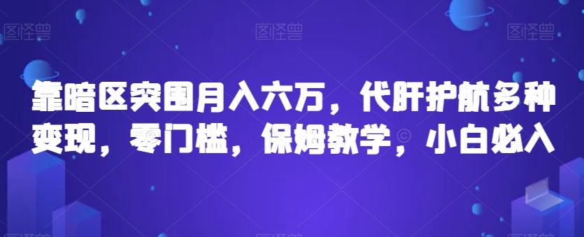 靠暗区突围月入六万，代肝护航多种变现，零门槛，保姆教学，小白必入【揭秘】-七安资源网