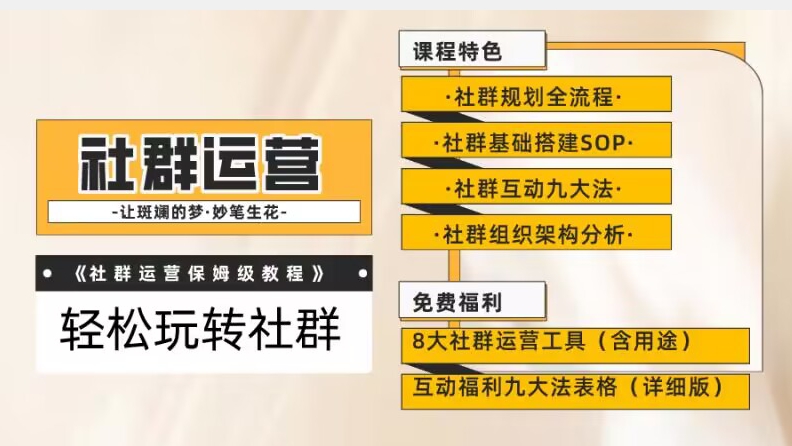 【社群运营】保姆式教程：九大互动法，八款社群运营工具助你轻松玩转社群【揭秘】-七安资源网