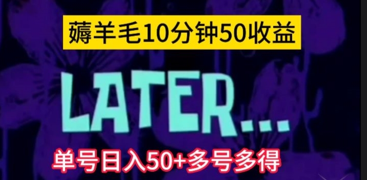 美团薅羊毛玩法，单号日入50+多号多得【仅揭秘】-七安资源网