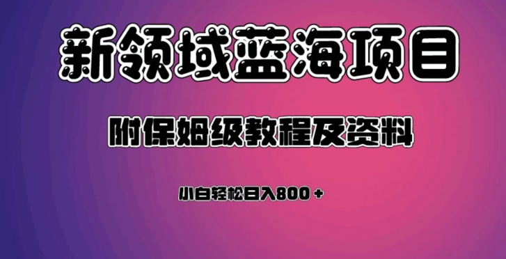 虚拟资源蓝海领域新项目，轻松日入800＋，附保姆级教程及资料-七安资源网