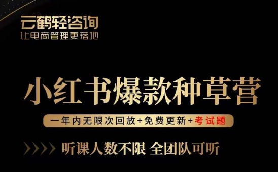 言若非-小红书爆款种草营，最值得入局的站外流量渠道！-七安资源网