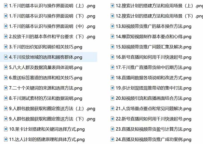 （7662期）2023巨量千川小白到高手：推广逻辑 计划搭建 搭建思路等(教程+图文+配套)