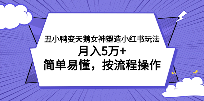 （7604期）丑小鸭变天鹅女神塑造小红书玩法，月入5万+，简单易懂，按流程操作-七安资源网