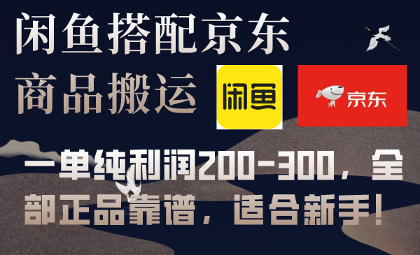 （7892期）闲鱼搭配京东备份库搬运，一单纯利润200-300，全部正品靠谱，适合新手！-七安资源网