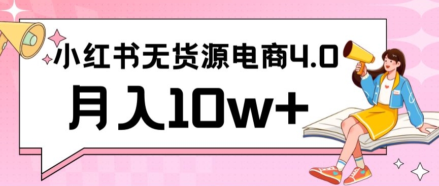 小红书新电商实战，无货源实操从0到1月入10w+联合抖音放大收益-七安资源网