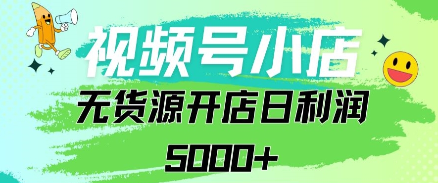 视频号无货源小店从0到1日订单量千单以上纯利润稳稳5000+-七安资源网