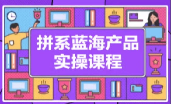 拼系冷门蓝海产品实操课程，从注册店铺到选品上架到流量维护环环相扣-七安资源网