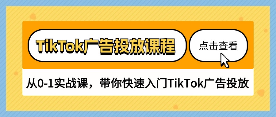 （10731期）TikTok广告投放课程，从0-1实战课，带你快速入门TikTok广告投放（30节课）-七安资源网