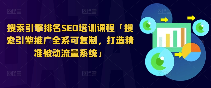 搜索引擎排名SEO培训课程「搜索引擎推广全系可复制，打造精准被动流量系统」-七安资源网