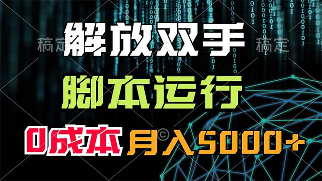 （11721期）解放双手，脚本运行，0成本月入5000+-七安资源网