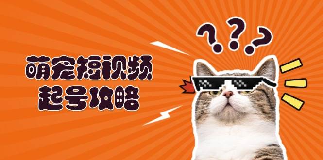 萌宠短视频起号攻略：定位搭建推流全解析，助力新手轻松打造爆款-七安资源网