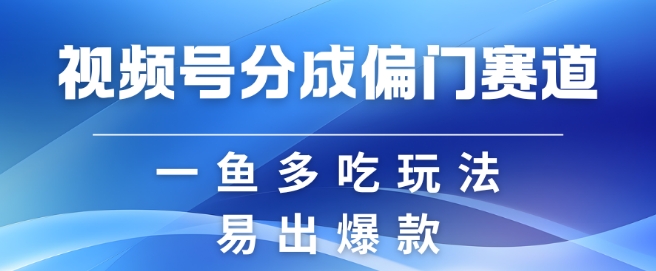 视频号创作者分成计划偏门类目，容易爆流，实拍内容简单易做-七安资源网