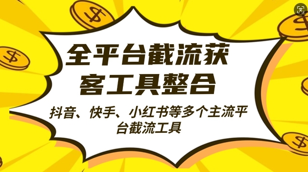 全平台截流获客工县整合全自动引流，日引2000+精准客户-七安资源网