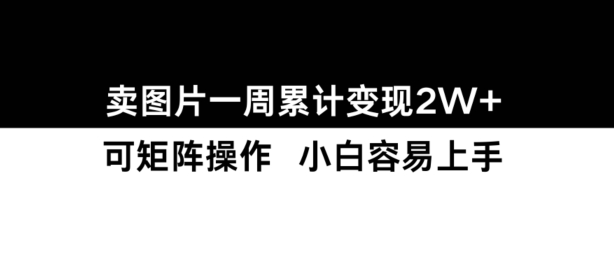 小红书【卖图片】一周累计变现2W+小白易上手-七安资源网