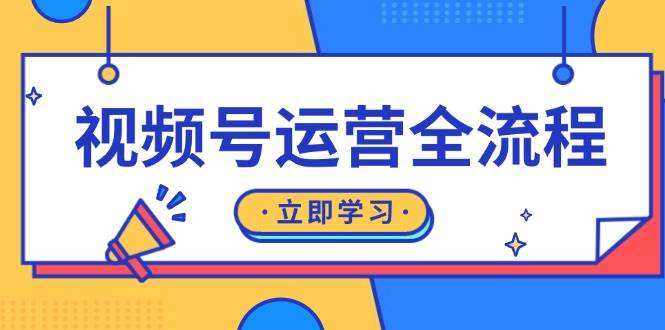 视频号运营全流程：起号方法、直播流程、私域建设及自然流与付费流运营-七安资源网