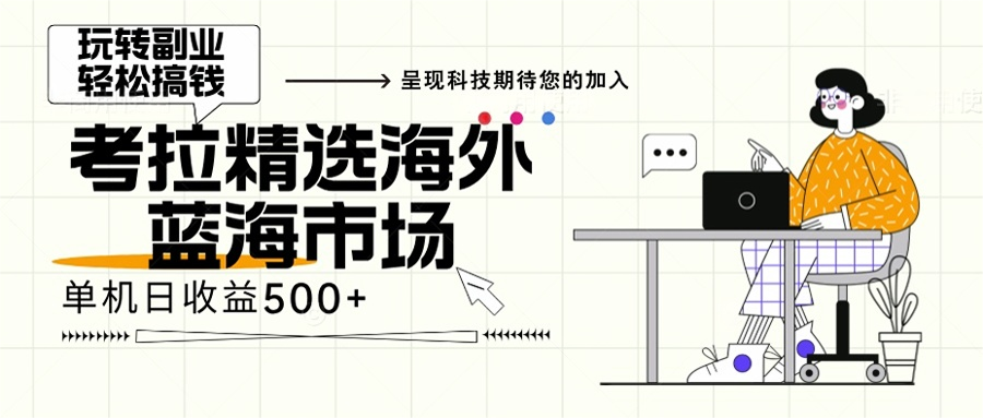 （13191期）海外全新空白市场，小白也可轻松上手，年底最后红利-七安资源网